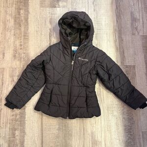 Columbia Girls Black Winter Coat XS 6/6X
